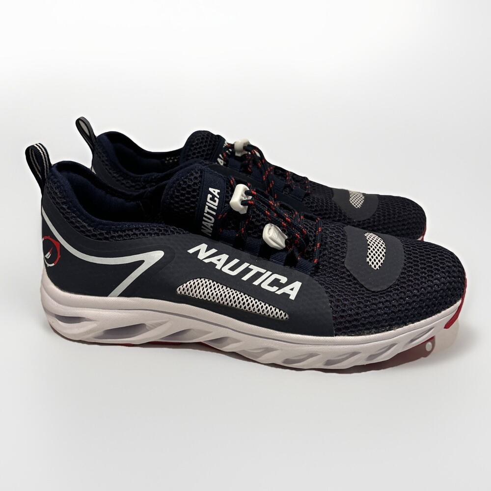 NWOB Nautica Men's size 12 Aivin Navy White Red Water Shoe